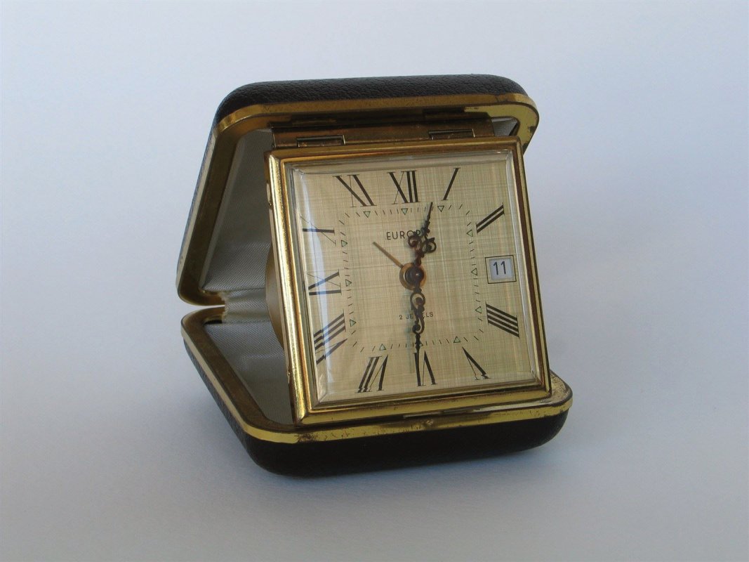 Vintage travel clock