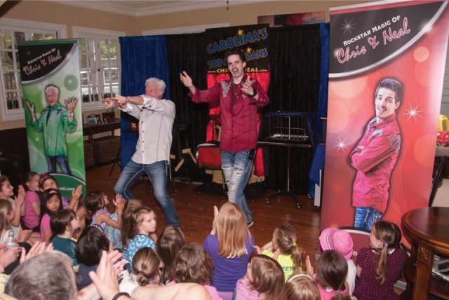 Planning a kids birthday party in the Cary and Wake Forest area near Raleigh? Book magicians Chris and Neal of Rockstar Magic today!