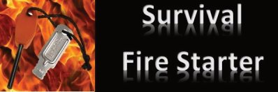 When you are in a survival situation being able to start a fire is a must! Keeping warm, boiling water, cooking food makes this a must have! Get a great price on the fire starter you need.....