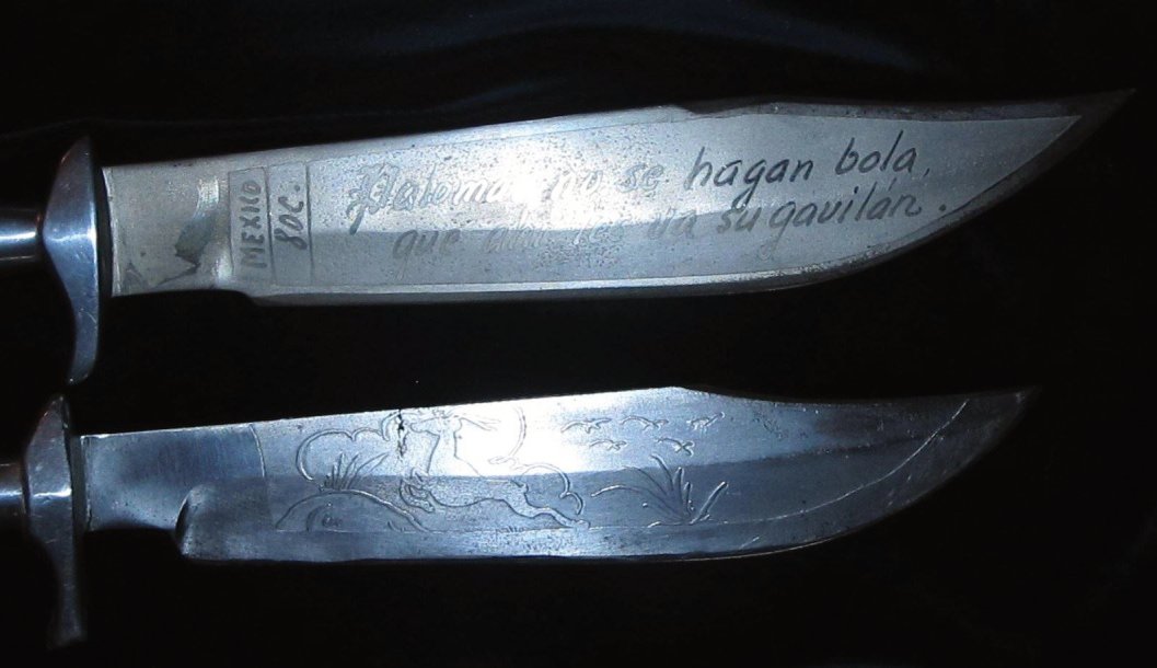 Mexican Bowies -- I love these Mexican blades; sheer artwork
