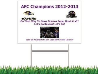 Lawn Sign with lawn stand