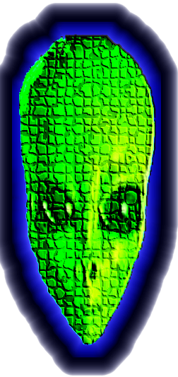 misterioso alieno verde