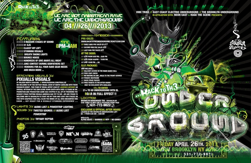 Back to the Underground (2013 FLYER FRONT-FULL)