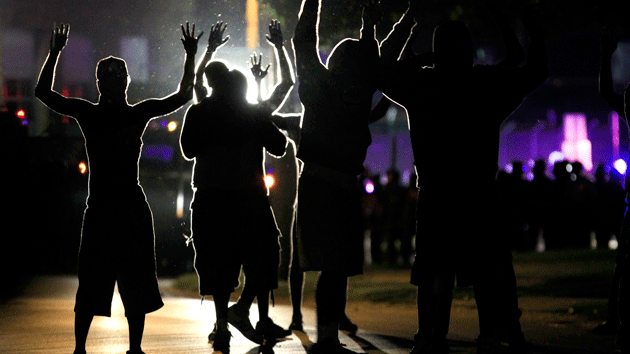 Ferguson Missouri - Police Confront Demonstrators
