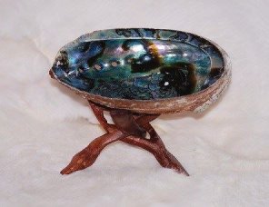 Abalone shell and stand