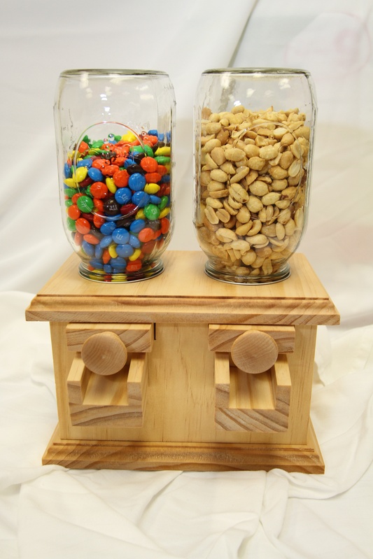 wooden candy dispenser