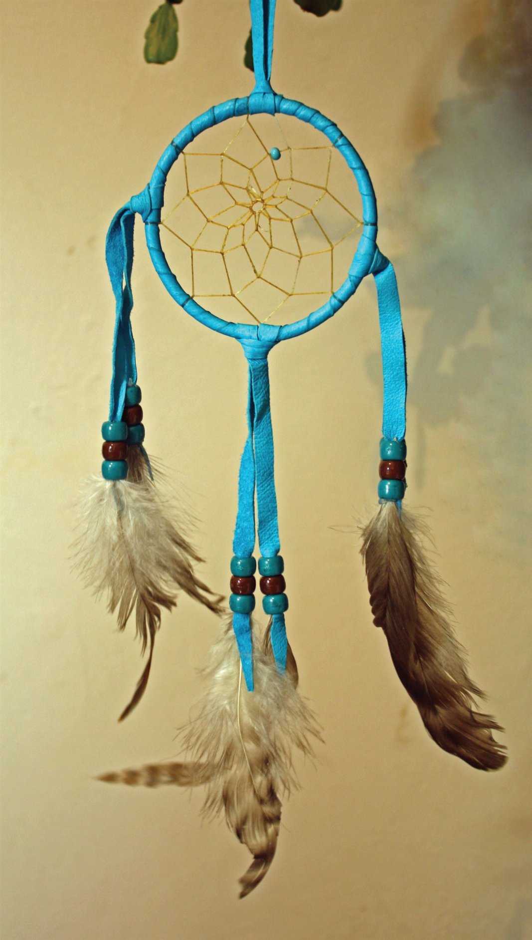 Navajo Made Turquoise Dream Catcher.