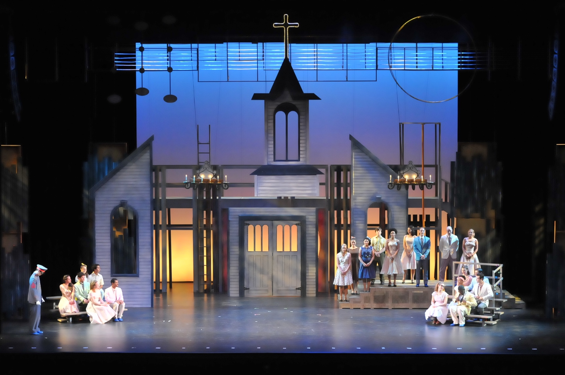 All Shook Up Set Amp Lighting Design