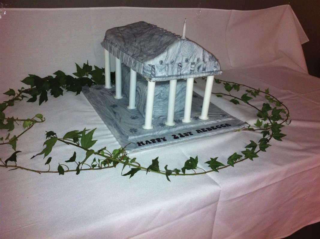 Greek Parthenon cake