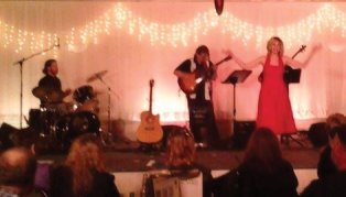 Shelly Emmer sings Gloria Gaynor's I Will Survive at the Gathering in Shawano Wisconsin