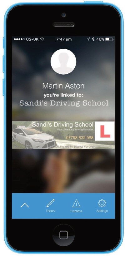Sandi's Driving School instructors sync pupils app
