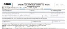 Amending your taxes = Form 1040X