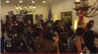Demonstrators in FL Capitol Bldng. Protesting Zimmerman's Not Guilty Verdict