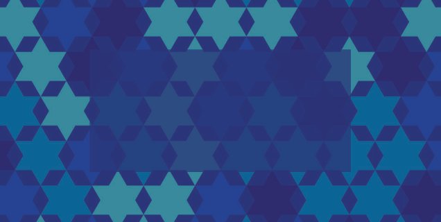 Star Of David Blue Pattern