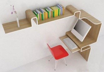 space saving desk design