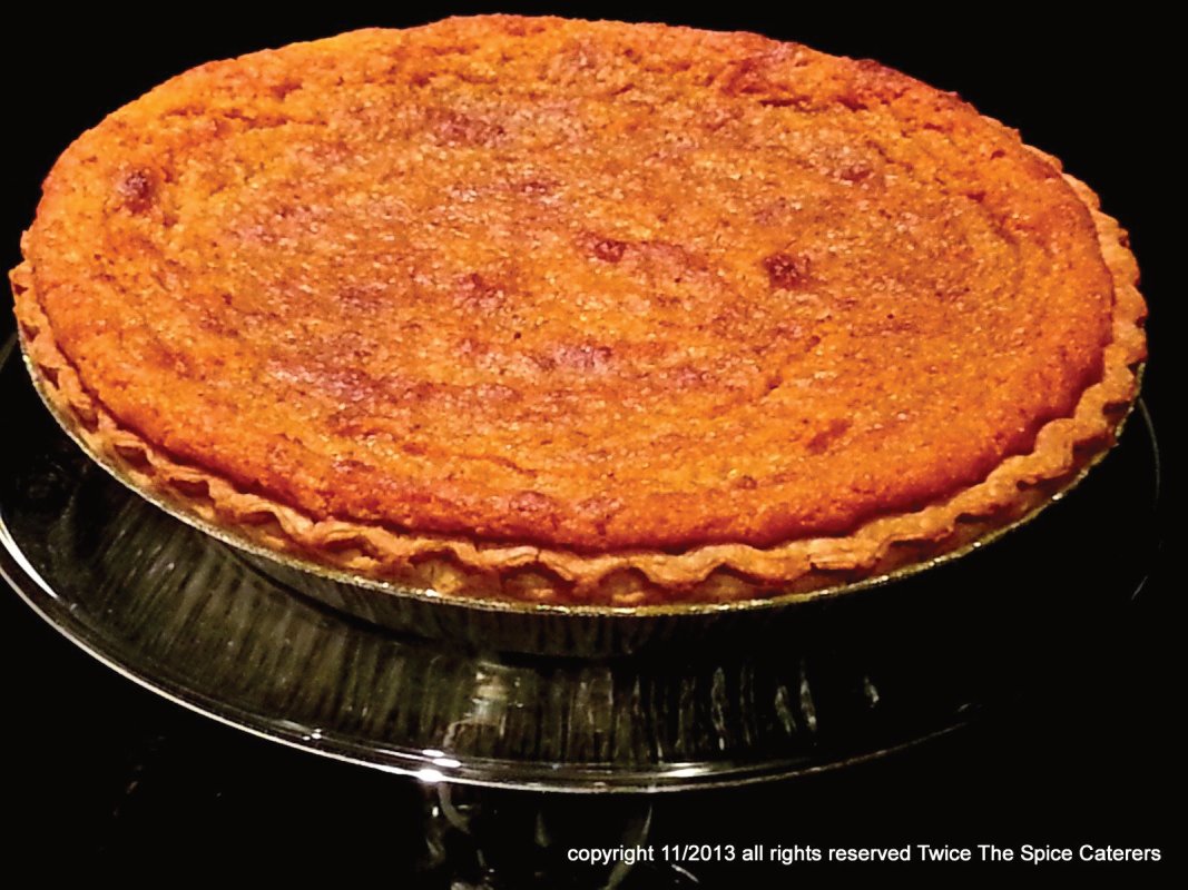 Sweet Potato Pie made with all natural ingredients. Ready for your holiday