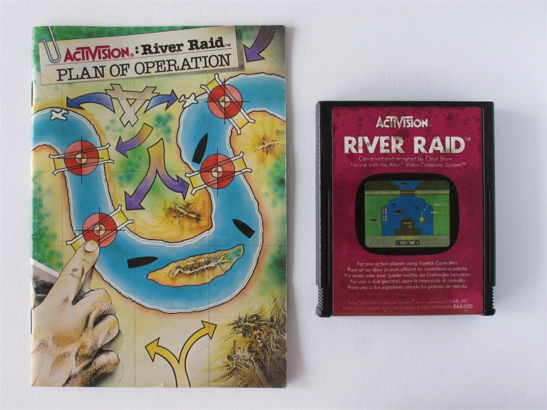 Atari 2600 River Raid game cardridge