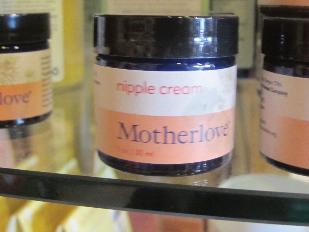 Motherlove Nipple Cream available at Modern Mommy Boutique, site of classes for Krystyna and Bruss Bowman, AAHCC