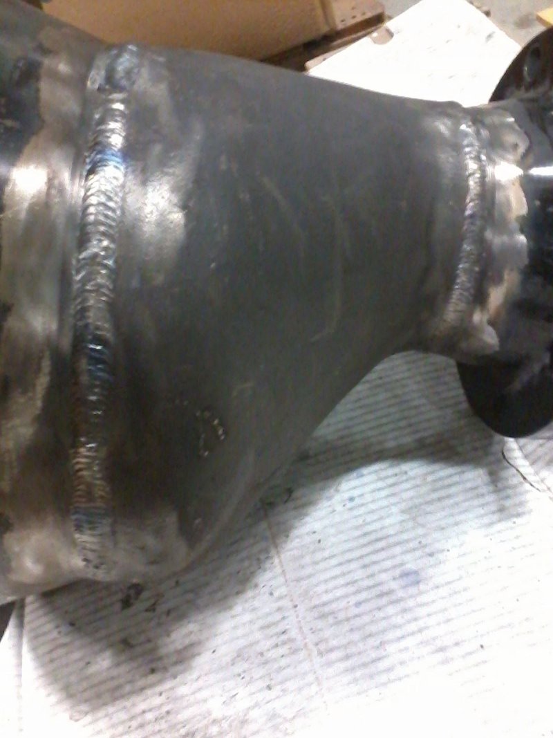 12'' to 6'' reducer fit and capped