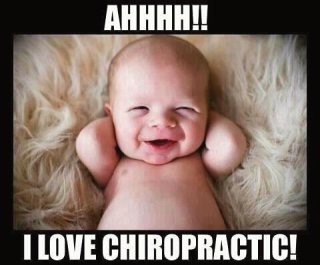 Babies get adjusted too! Source unknown