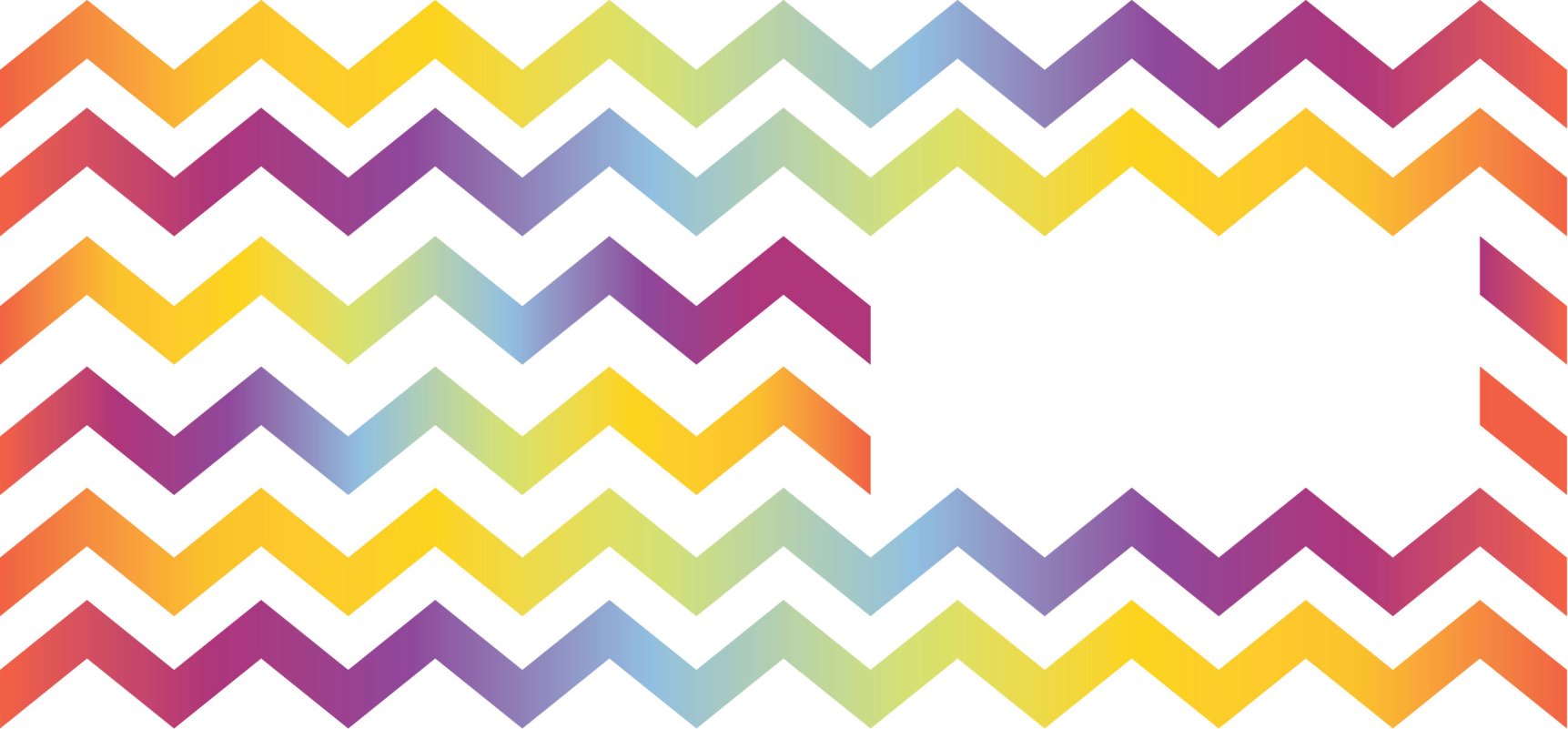 Motivo chevron colorato