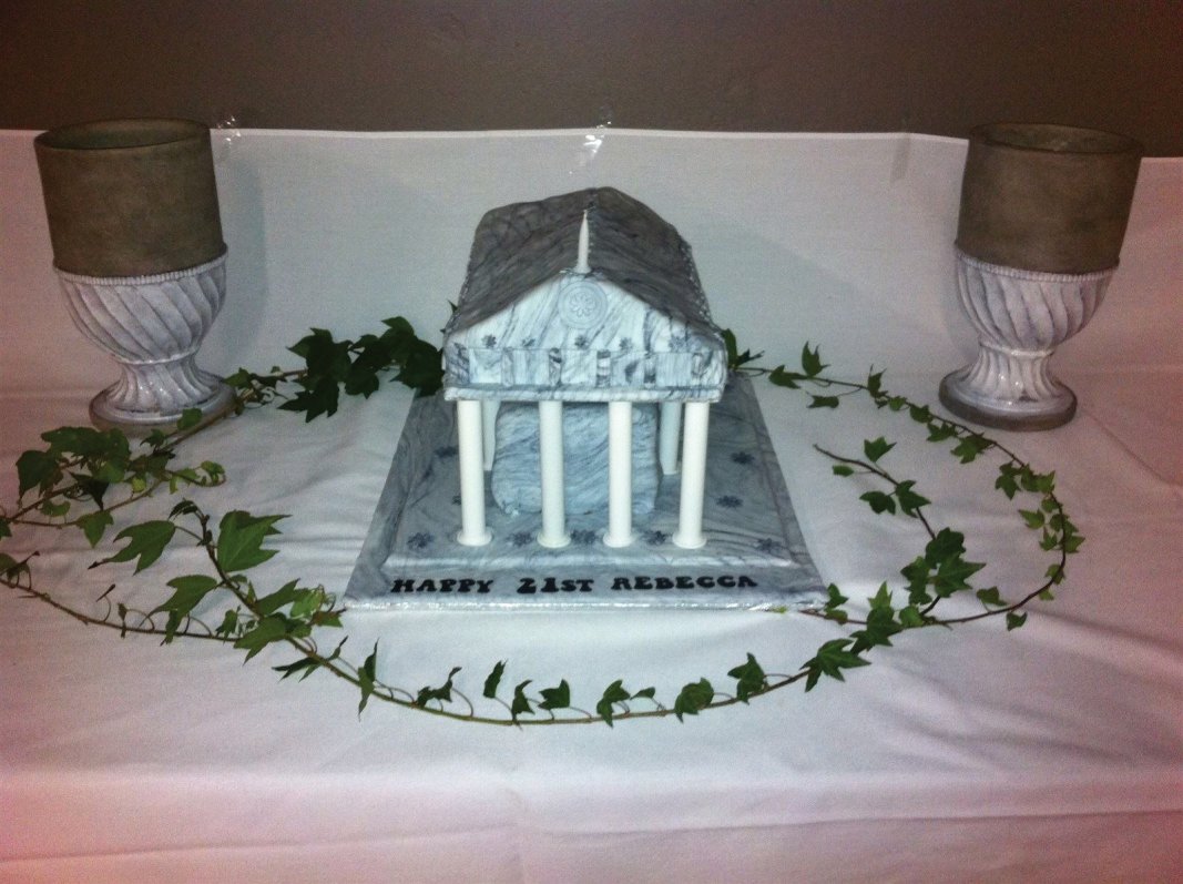 Greek Parthenon cake