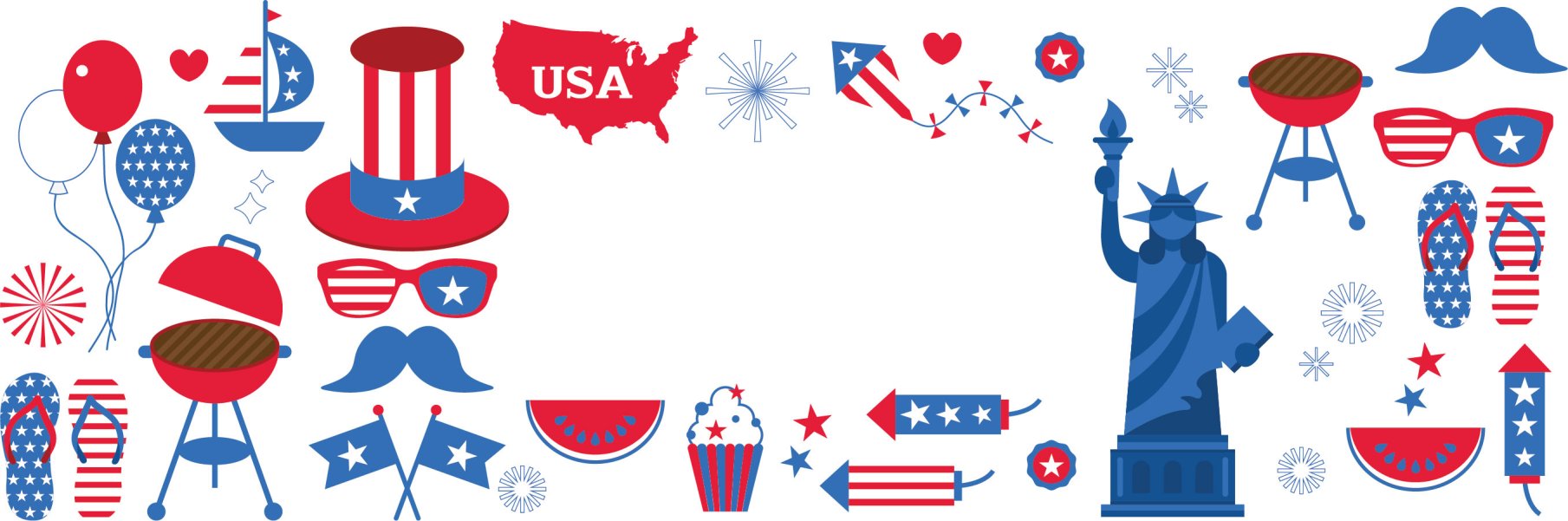 USA Blue Icons