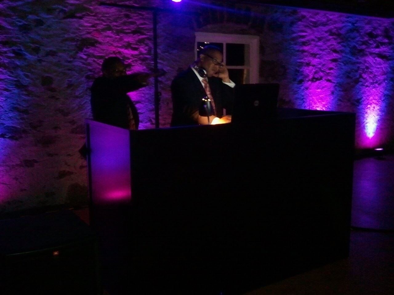 Runaway DJ Services : Trione Vineyards Wedding - Our lighting transformed this space to a fun and exciting space!