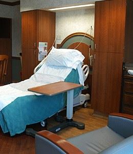 Typical hospital room