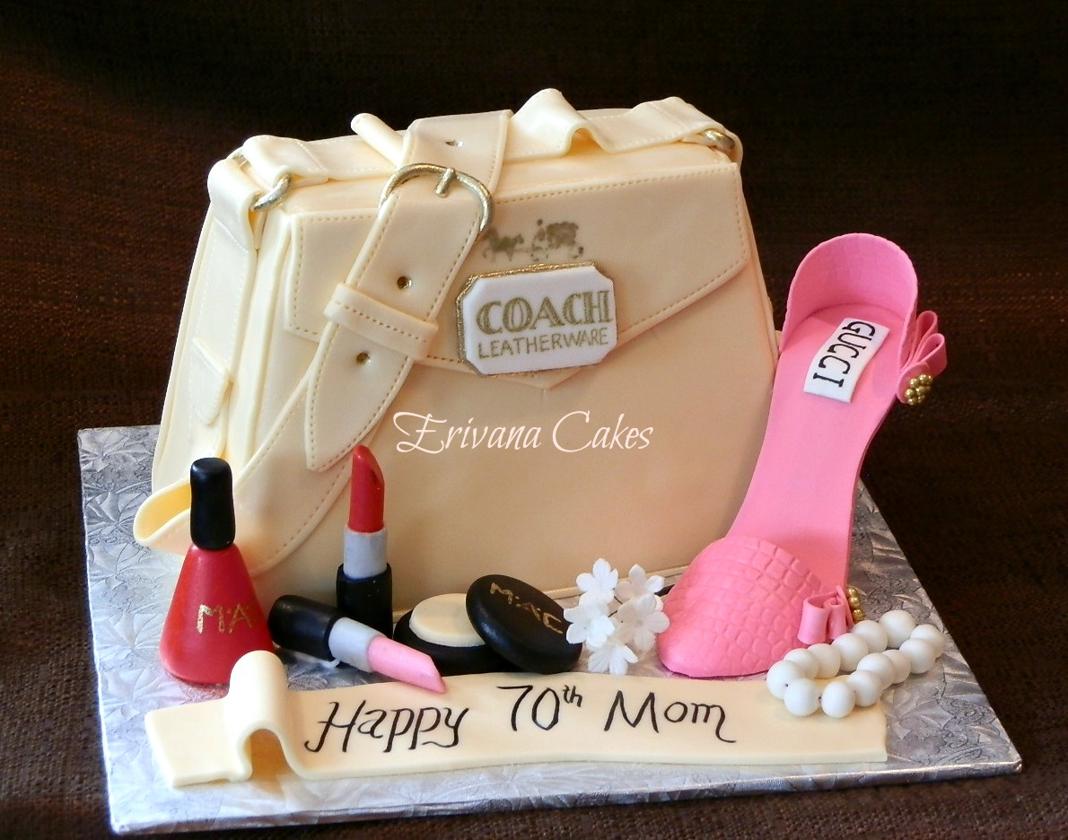 how to make a coach purse cake