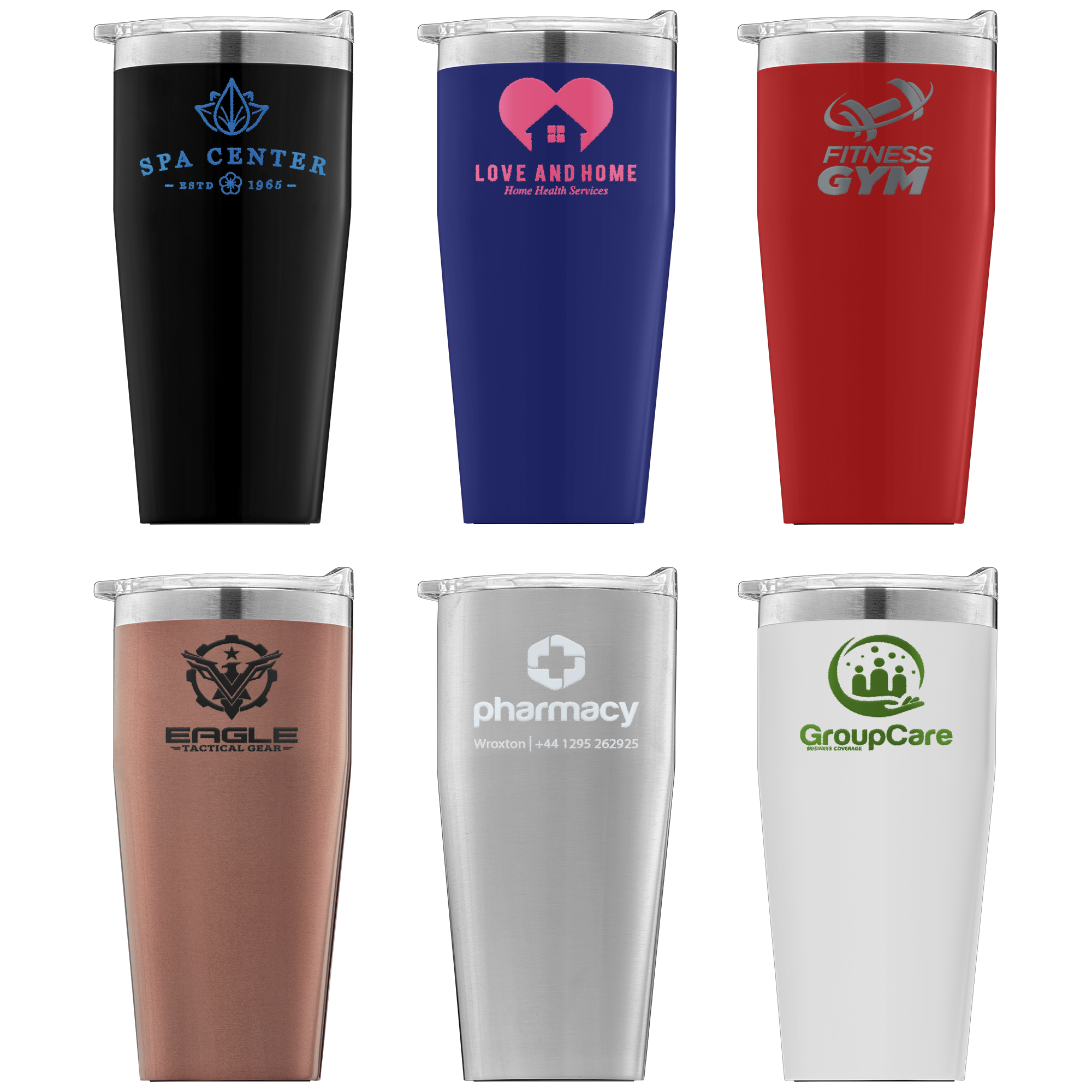 Solo Cup Style Double Wall Custom Tumbler - Colors - 16 oz.