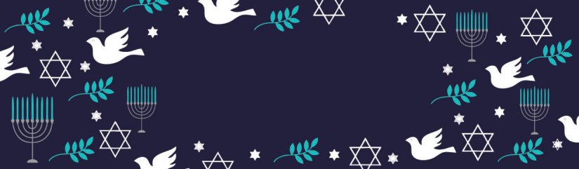 Menorah And Doves Pattern