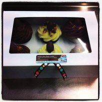Boxed cupcakes easter