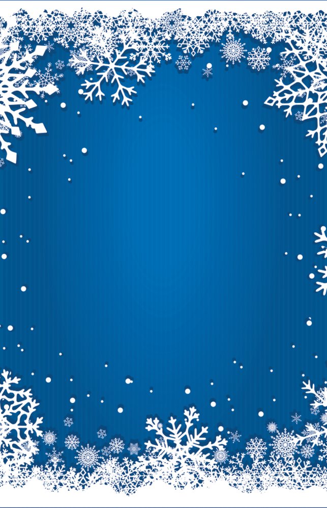 White Snowflakes with Stripes