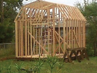  wood shed frame