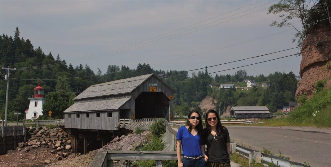 Dave's Taxi Tour Guys visit St Martins Covered Bridge