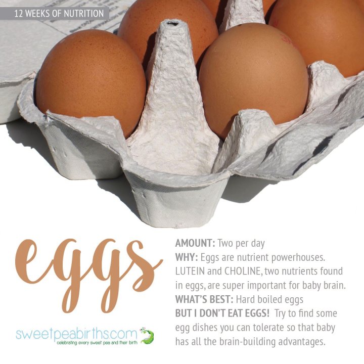 Pregnancy Nutrition Series: Eggs || Sweet Pea Births offers Bradley Method® natural childbirth classes offered in Arizona: convenient to Chandler, Tempe, Ahwatukee, Gilbert, Mesa, Scottsdale, Payson