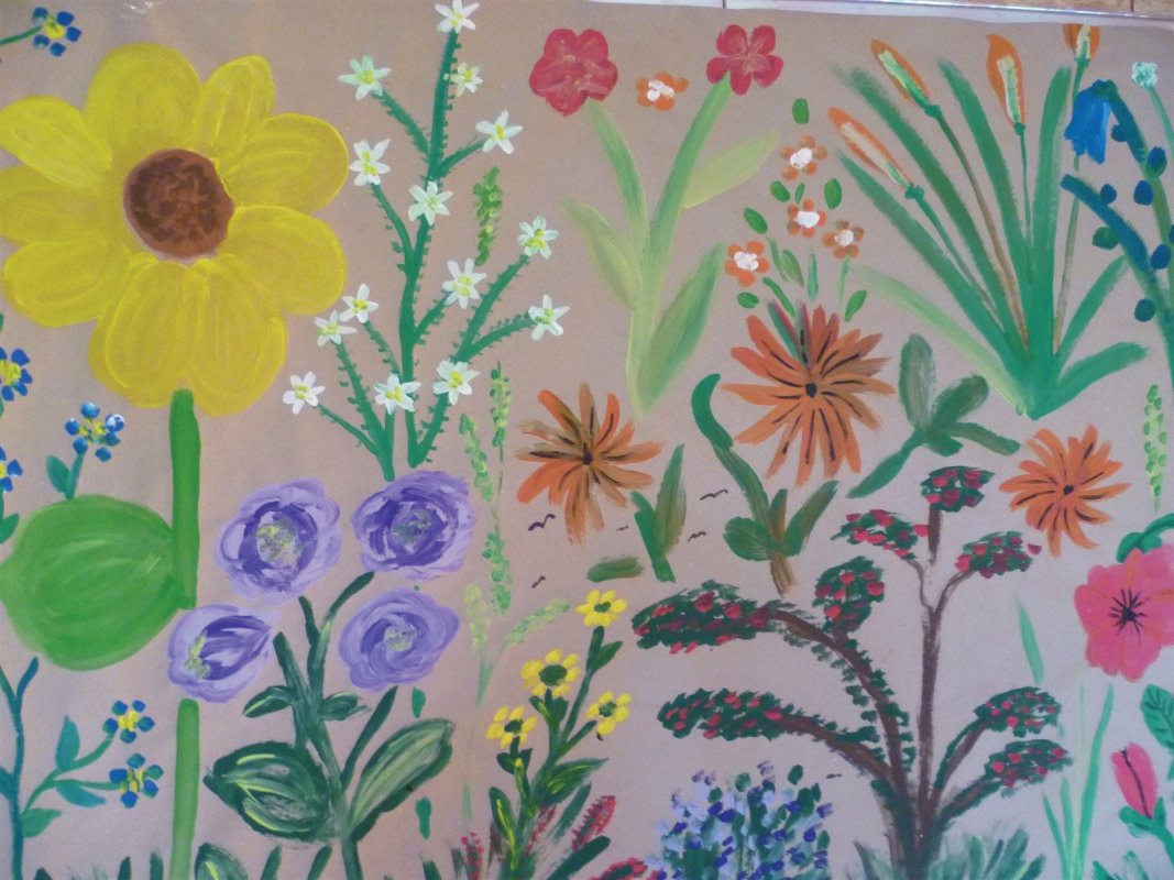 Blumen in der Kunsttherapie