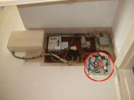 An interesting position for a fuse board