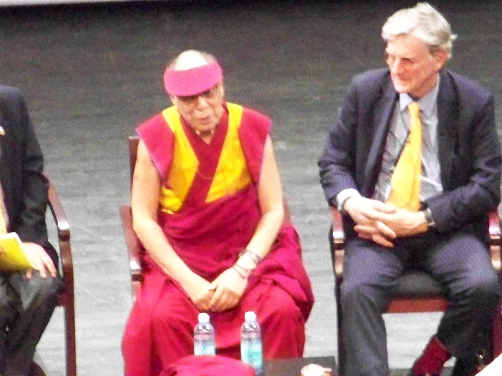His Holiness the Dalai Lama, Moderator Robert Thurman : His Holiness the Dalai Lama with Moderator Robert Thurman, @NewarkPeace May 2011