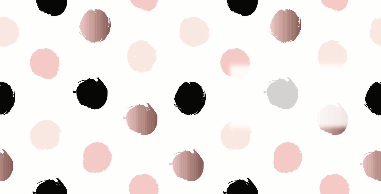 Black and Rose Dots