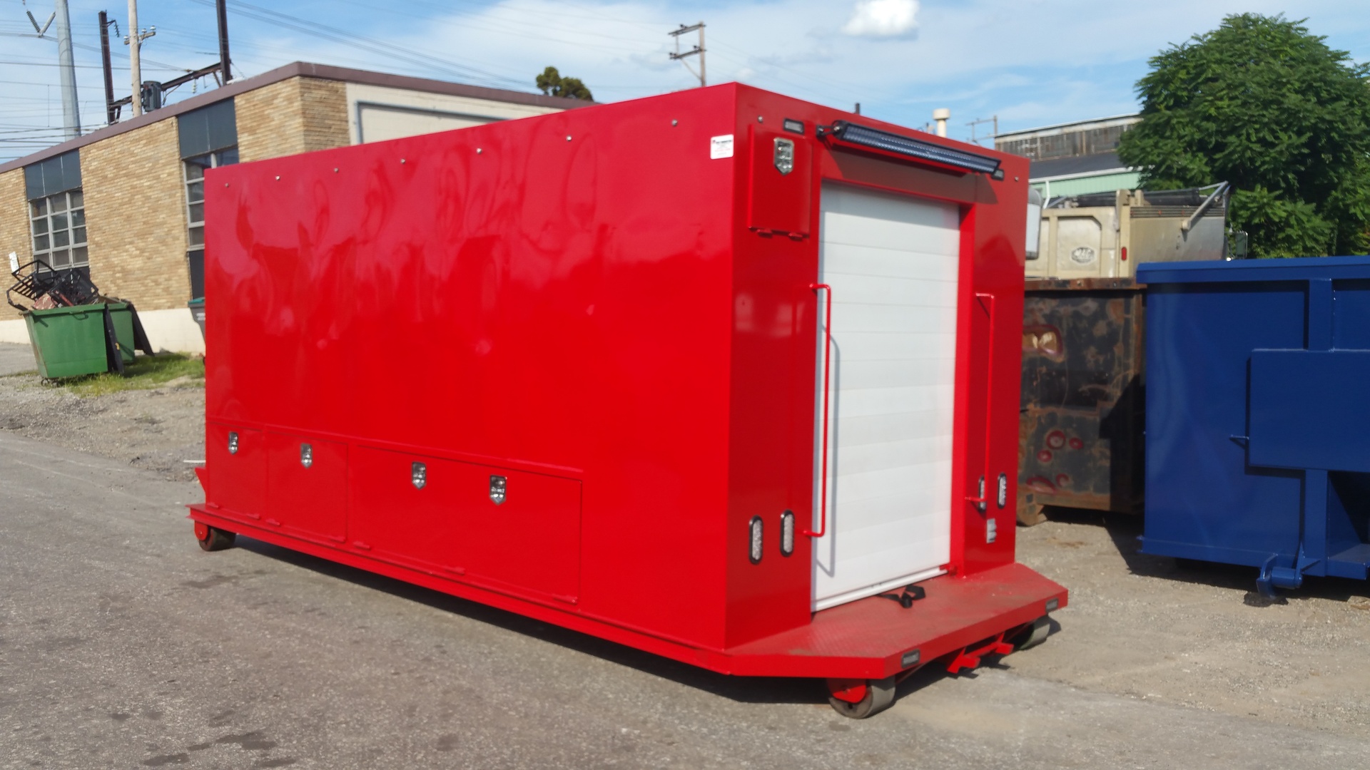 Custom Utility Body For Hook Lift Truck