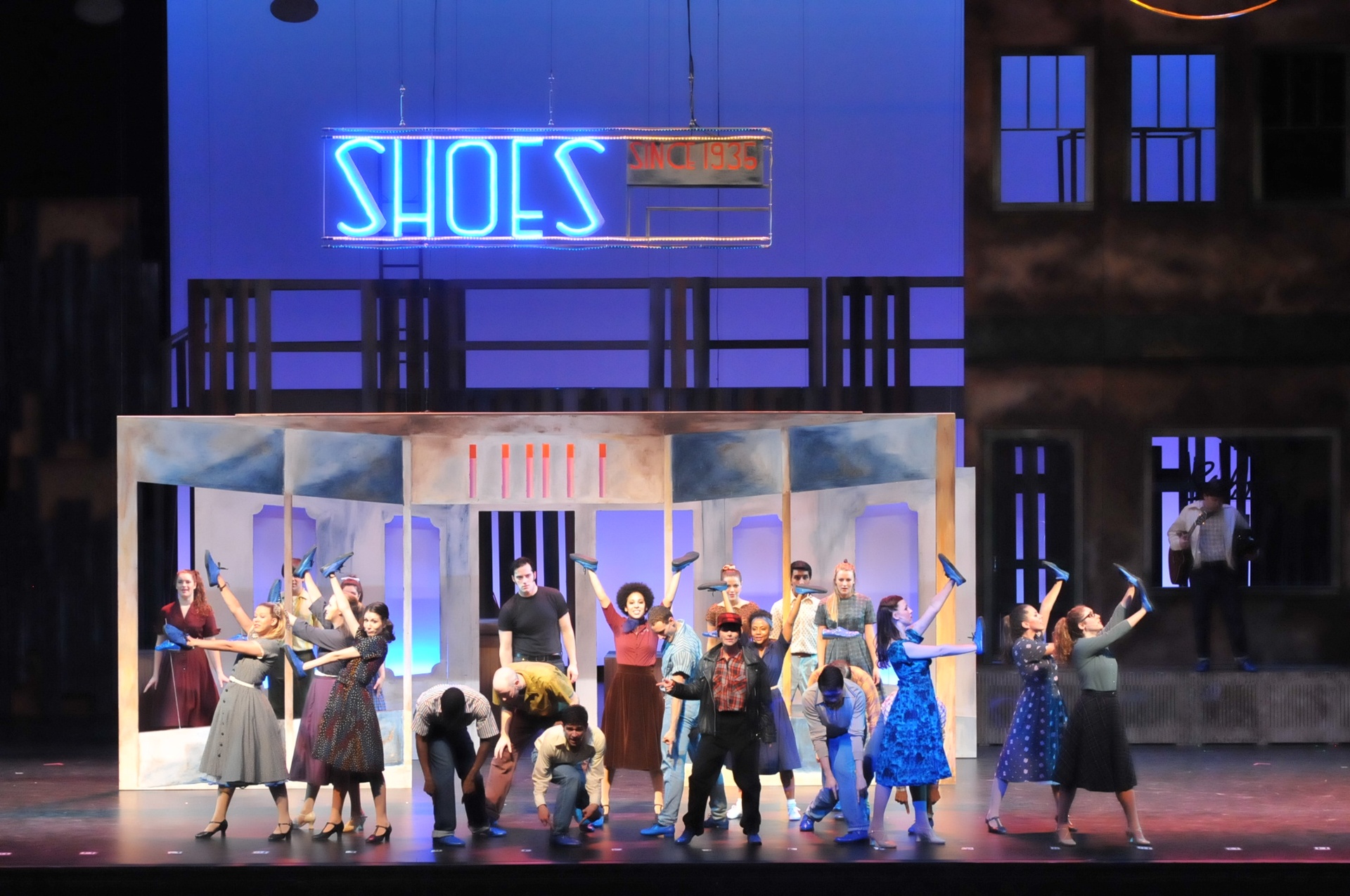 All Shook Up Set Amp Lighting Design