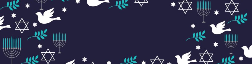 Menorah And Doves Pattern