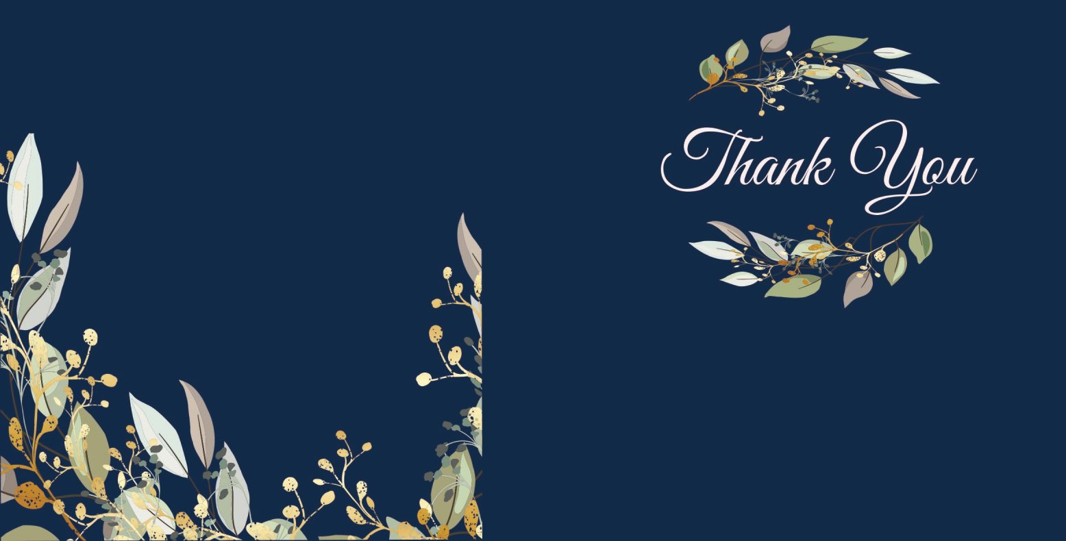 Blue with Flower Frame