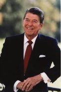 US President Ronald Reagan 1980-1988