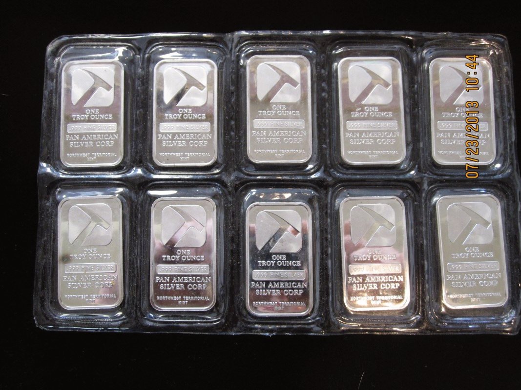 Once ounce Silver bars. Good investment