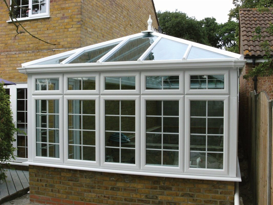 White georgian grille conservatory. Chigwell, Essex