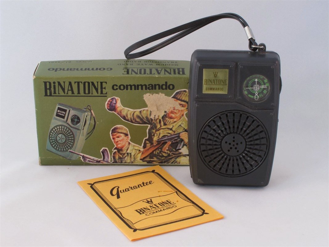 Army style pocket transistor radio