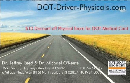 dot- physical exam-discount-card-RI